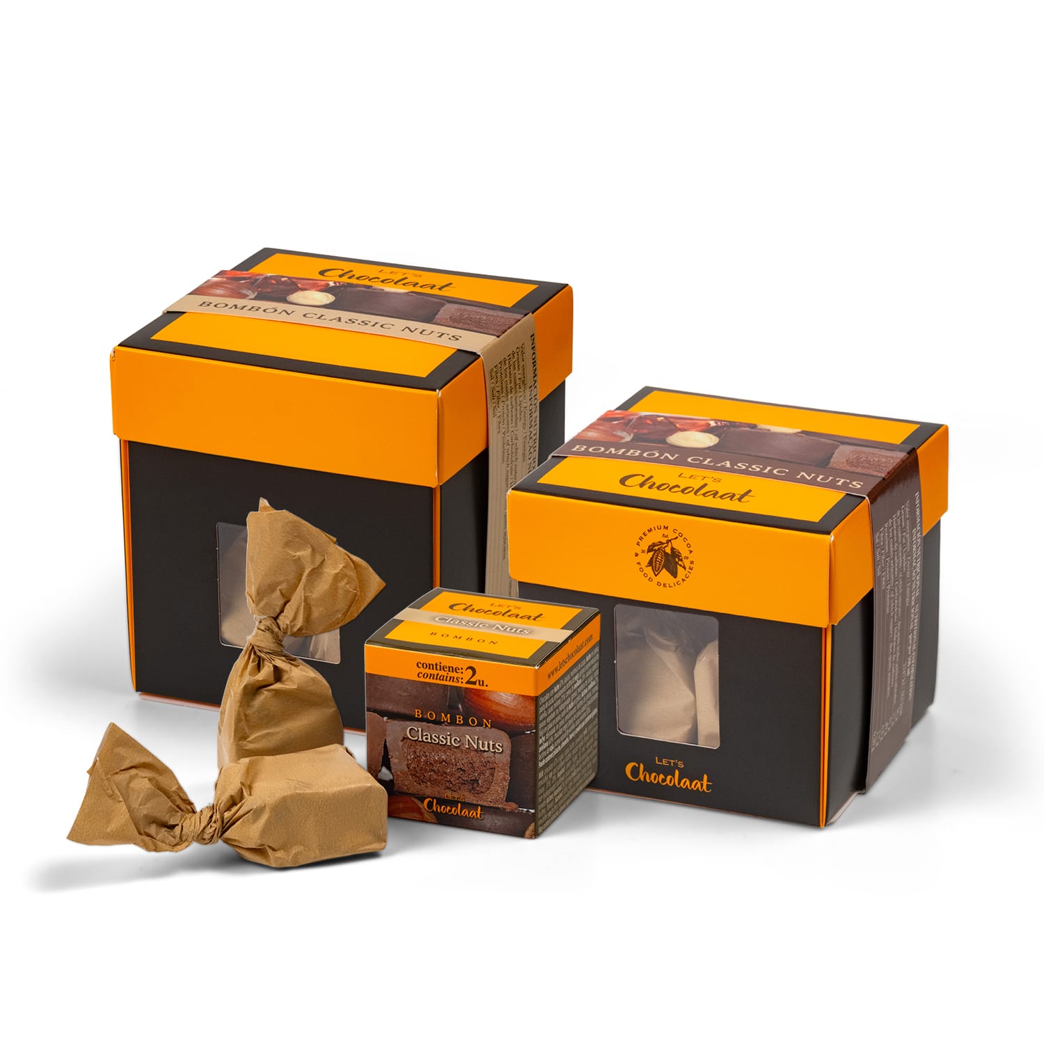 Cubo Bombón Praliné Classic Nuts