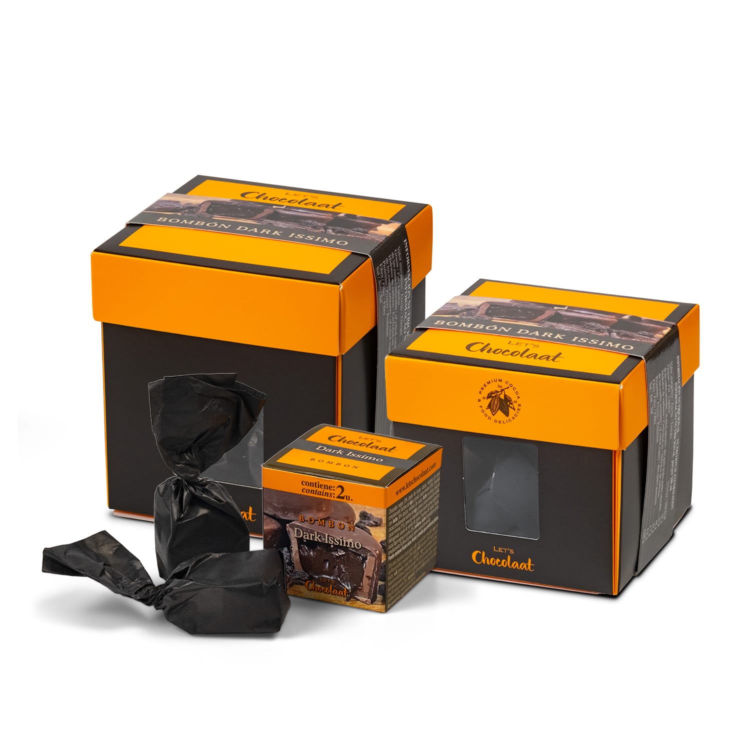 Cubo Bombón Praliné Dark Issimo