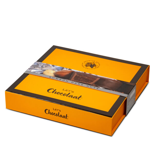 Estuche 150gr Bombón Praliné Dark Nuts