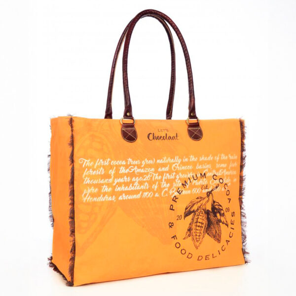Tote bag Lets Chocolaat Criollo Yellow
