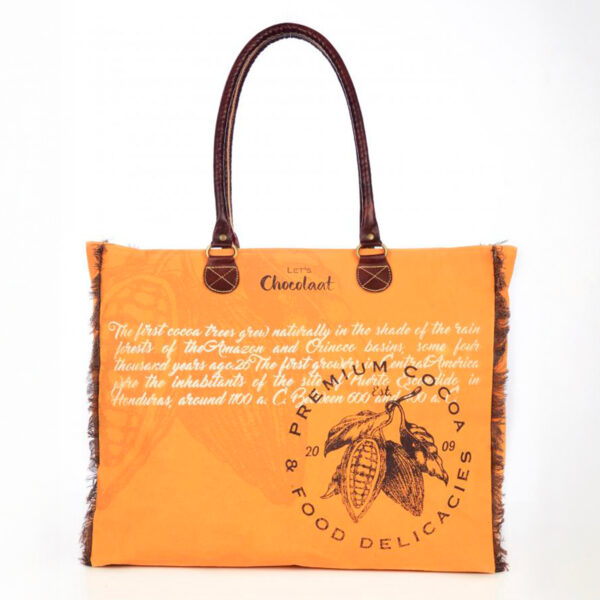 Tote bag Lets Chocolaat Criollo Yellow