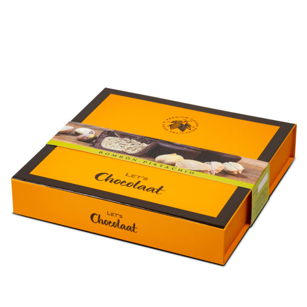 Estuche 150gr Bombón Praliné Pistacho
