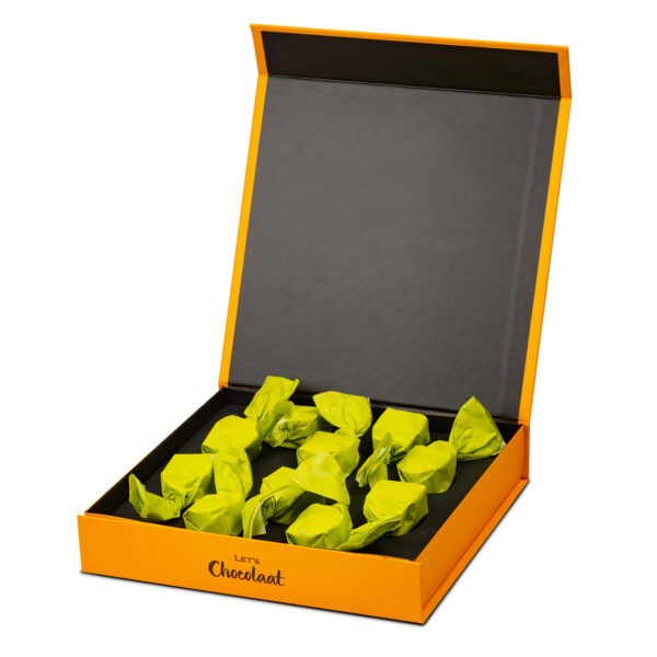 Estuche 150gr Bombón Praliné Pistacho