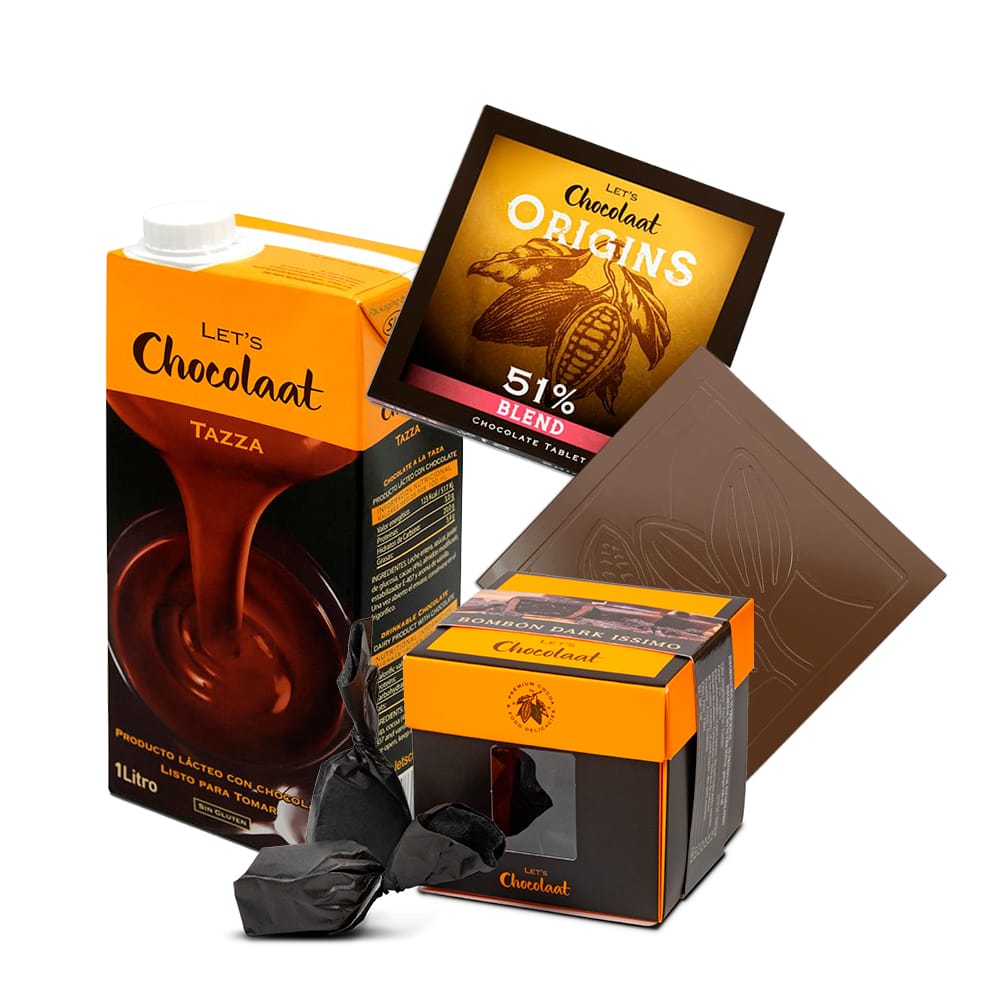 Pack Chocolate a la taza 51% Cacao y Bombón Dark